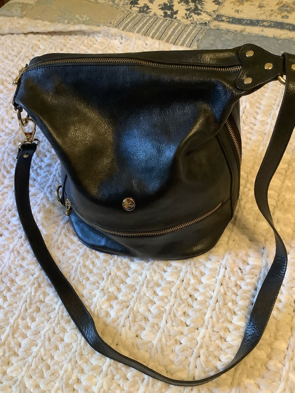 The Trend black Leather Shoulder Bag - Classic Women's Hobo